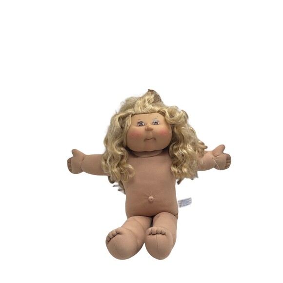 Cabbage Patch Kids Play Along Doll 1978/ 2005 PA-4 Blonde Silky Hair Green eyes - Picture 1 of 16